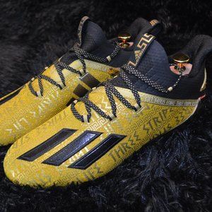 Adidas Adizero Young King Gold Metallic Football Cleats EF8597 Men Size 10.5